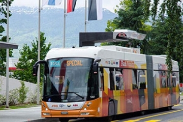 شارژ سریع اتوبوس های برقی سوئیس